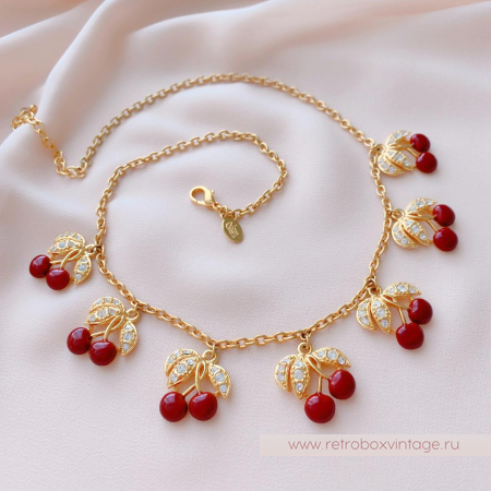 JOAN RIVERS Комплект «Спелая вишня» колье и серьги