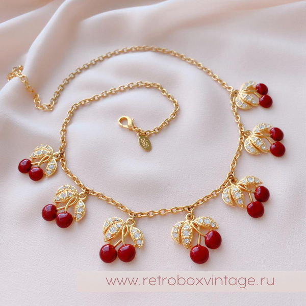 JOAN RIVERS Комплект «Спелая вишня» колье и серьги