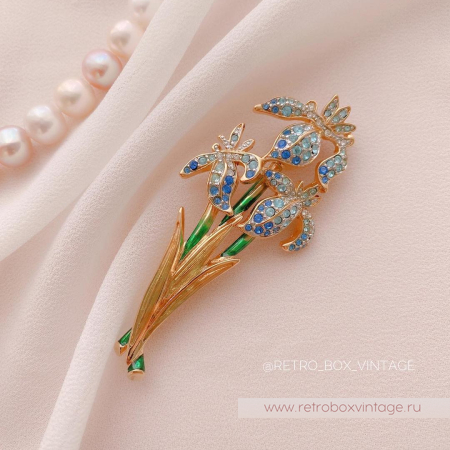 SWAROVSKI Брошь «Букет нежных ирисов» SWAROVSKI Брошь «Букет нежных ирисов»