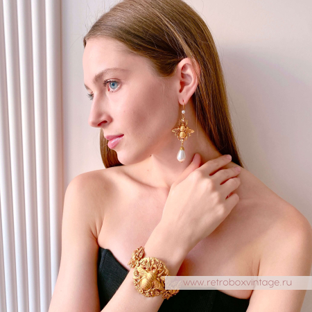 ASKEW LONDON Браслет «Золотые пчелы» В3