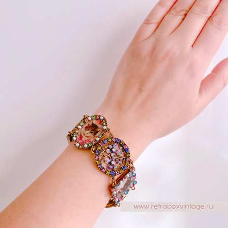 SWEET ROMANCE Браслет "Кошки и цветы"