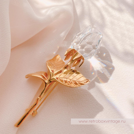 SWAROVSKI Брошь "Хрустальная роза" Коллекция Crystal Memories