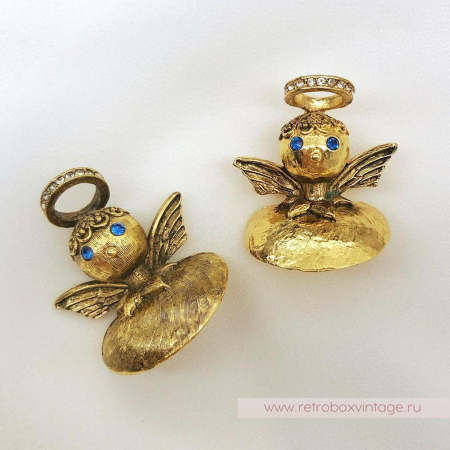 TORTOLANI Брошь наплечная «АНГЕЛОЧЕК: КОЛЛЕКЦИЯ «Голос совести»