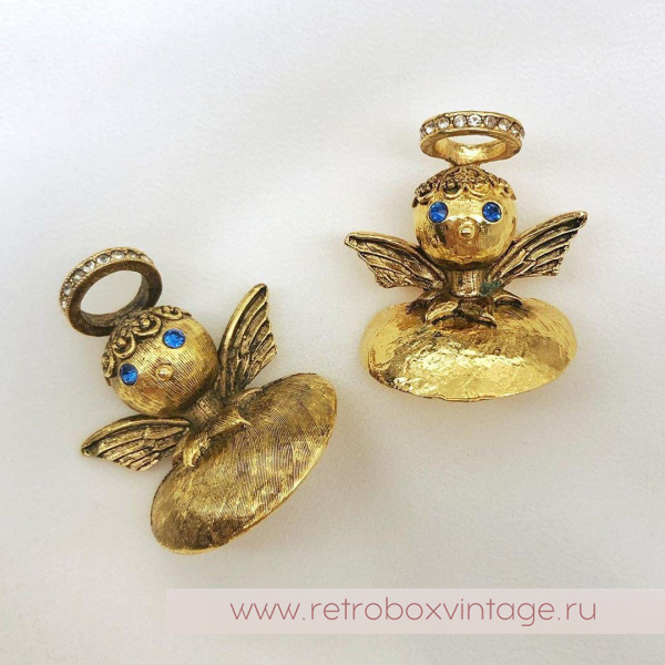 TORTOLANI Брошь наплечная «АНГЕЛОЧЕК: КОЛЛЕКЦИЯ «Голос совести»