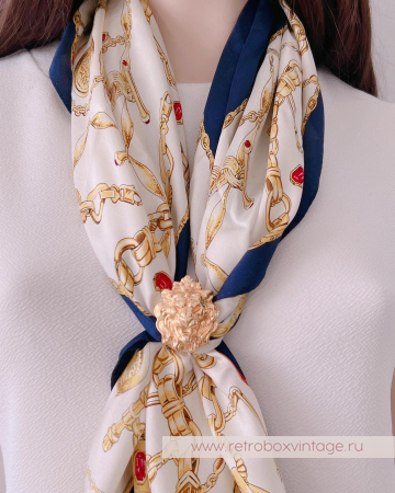 ANNE KLEIN Клип для платка «Король-лев»