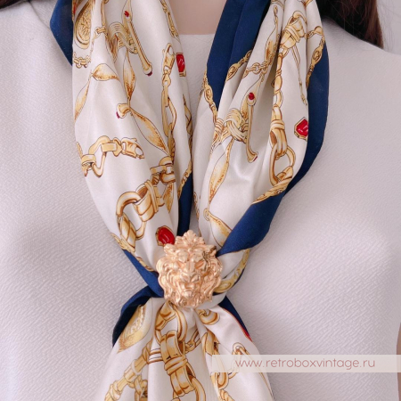 ANNE KLEIN Клип для платка «Король-лев»