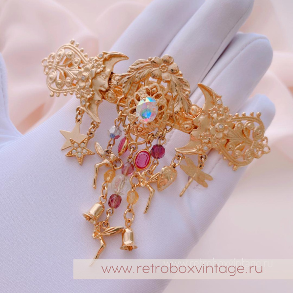 KIRKS FOLLY Заколка-автомат для волос «Сказка двух лун»