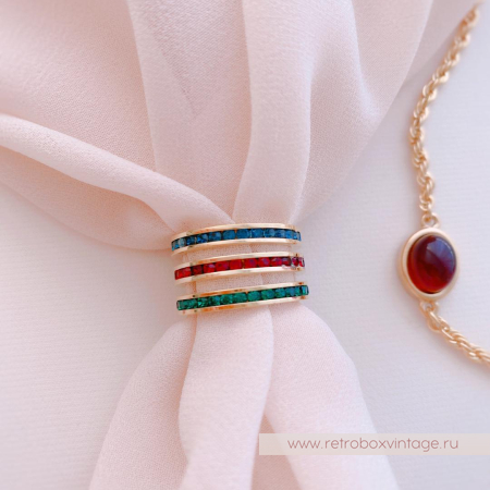 JOAN RIVERS Трио колец «Кристальные дорожки этернити»