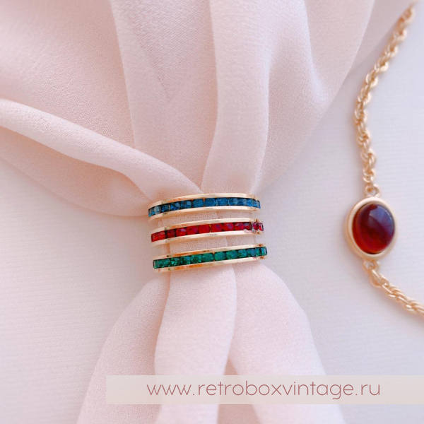 JOAN RIVERS Трио колец «Кристальные дорожки этернити»