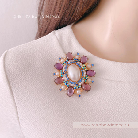 JOAN RIVERS Брошь «Аметистовая нежность» (уценка)