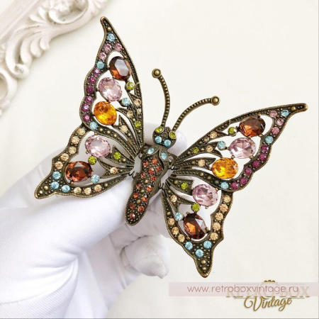 HEIDI DAUS Брошь «Трепещущая бабочка»