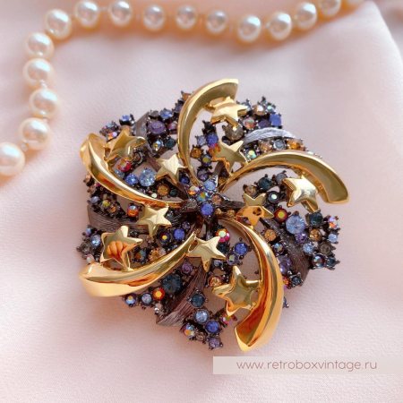 JOAN RIVERS Брошь «Ночной калейдоскоп» JOAN RIVERS Брошь «Ночной калейдоскоп»