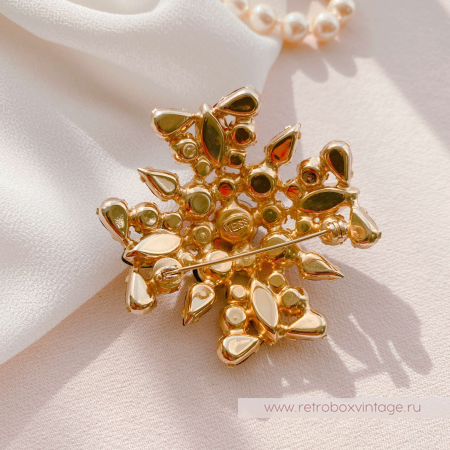 WEISS Брошь-кулон «Мальтийский крест: цветной  с кабошонами»