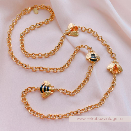 JOAN RIVERS Ожерелье «Сладость меда с пчелками»
