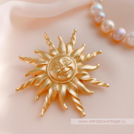 ANNE KLEIN Брошь «Солнышко»