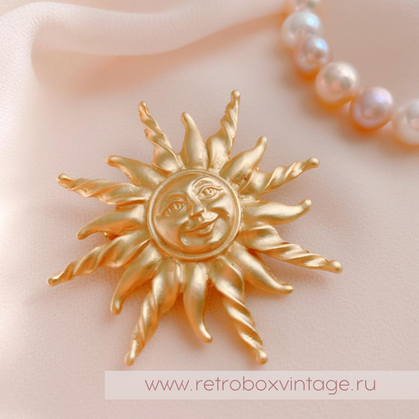 ANNE KLEIN Брошь «Солнышко»