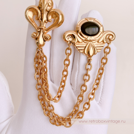 Брошь-шатлен "Сказка Шахерезады с флер-де-лисом" NO NAME