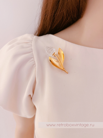 SWAROVSKI Брошь "Хрустальный тюльпан" Коллекция Crystal Memories