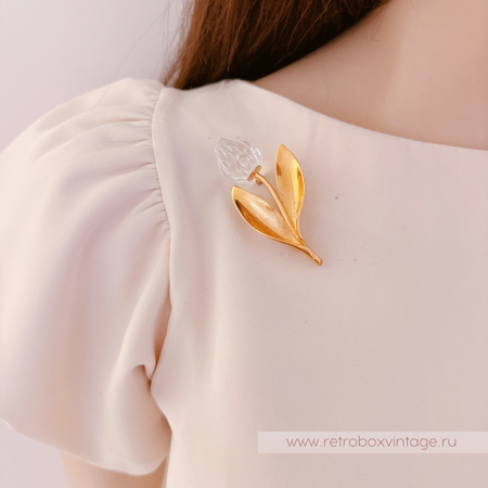 SWAROVSKI Брошь "Хрустальный тюльпан" Коллекция Crystal Memories