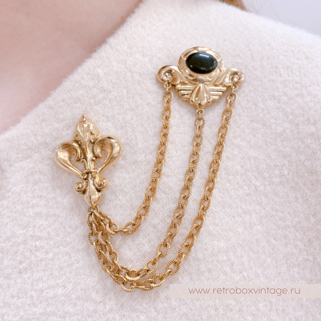 Брошь-шатлен "Сказка Шахерезады с флер-де-лисом" NO NAME