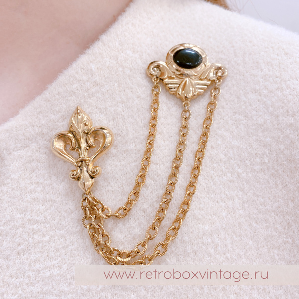 Брошь-шатлен "Сказка Шахерезады с флер-де-лисом" NO NAME