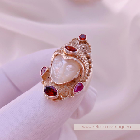 SAJEN Кольцо «Перламутровая богиня» стерлинг 925