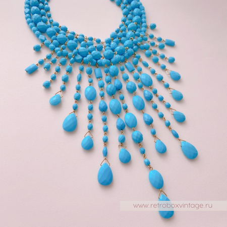 JOAN RIVERS Ожерелье «Бирюзовый водопад»