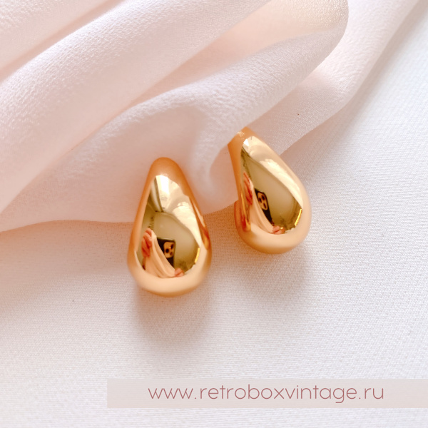 TALBOTS Серьги "Золотые капли"