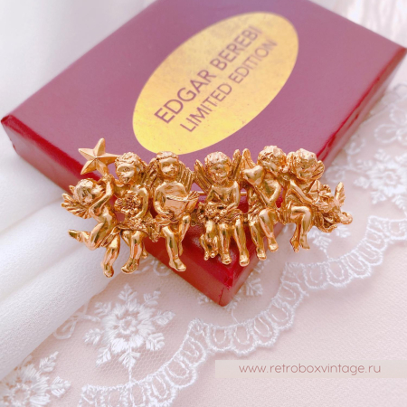 EDGAR BEREBI Брошь «Ангелы любви: золото»