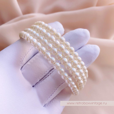 CAROLEE Браслет-спираль "Жемчужная грация"