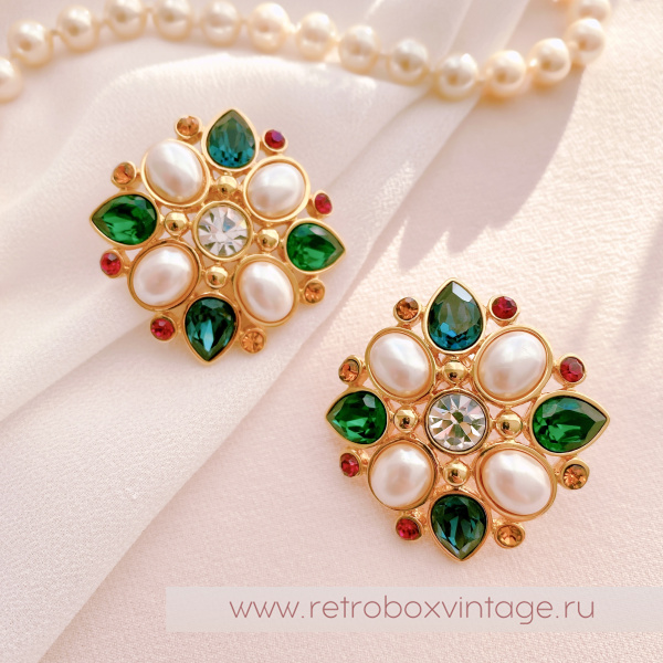 MONET Серьги «Мальтийская мозаика»