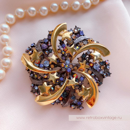 JOAN RIVERS Брошь «Ночной калейдоскоп» JOAN RIVERS Брошь «Ночной калейдоскоп»