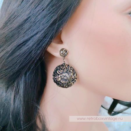 FIORE DI FIRENZE Серьги «Ирисы шары»