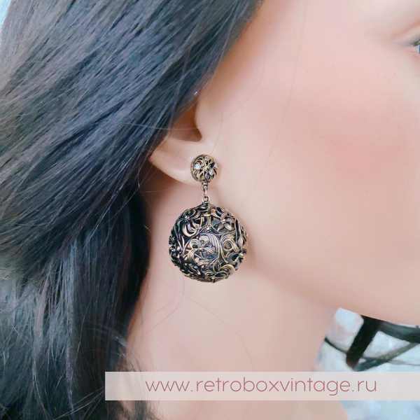 FIORE DI FIRENZE Серьги «Ирисы шары»