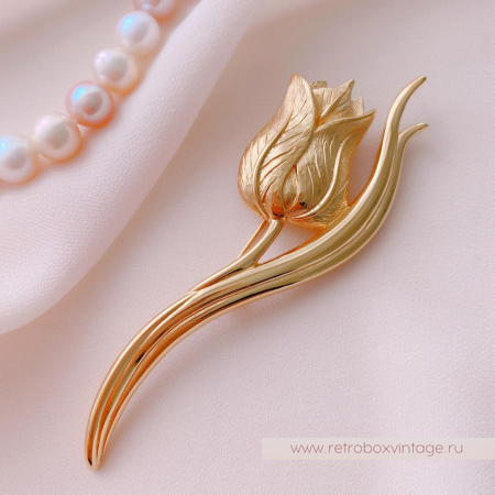 MONET Брошь «Золотой тюльпан»