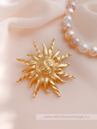 ANNE KLEIN Брошь «Солнышко»
