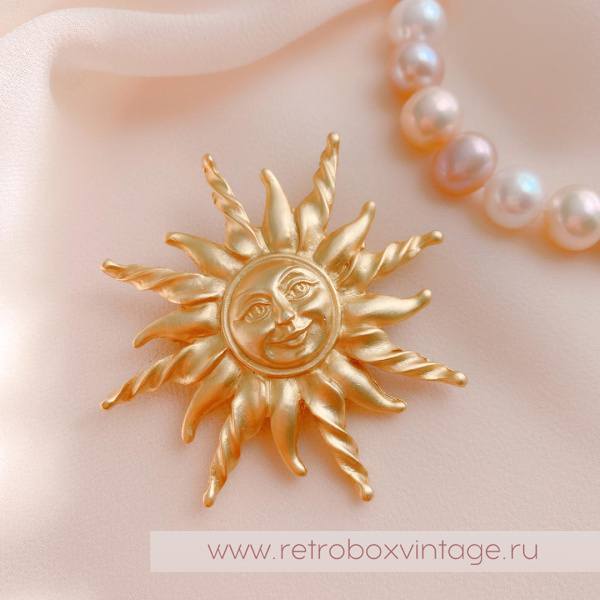 ANNE KLEIN Брошь «Солнышко»