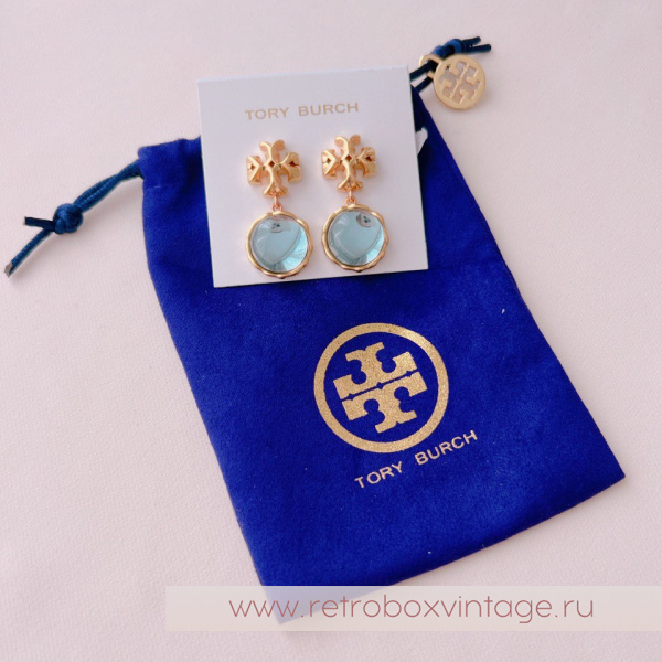 TORY BURCH Серьги «Голубой лед» TORY BURCH Серьги «Голубой лед»