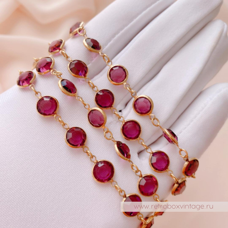 SWAROVSKI Нить безелей «Пурпурный соблазн»