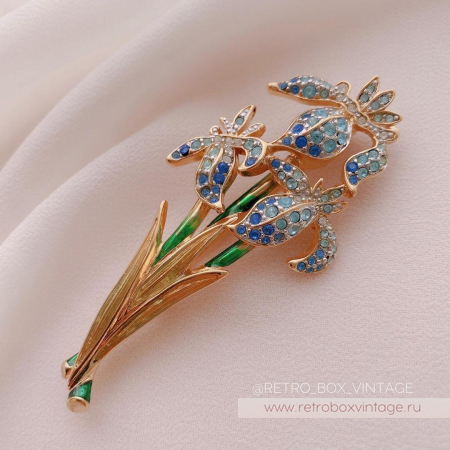 SWAROVSKI Брошь «Букет нежных ирисов» SWAROVSKI Брошь «Букет нежных ирисов»