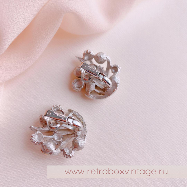 TRIFARI Клипсы «Одуванчики: серебро»