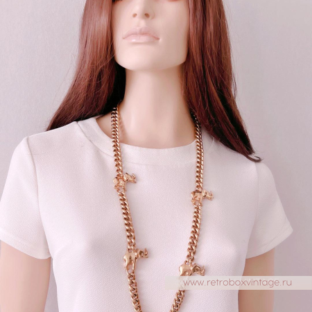 CAROLEE Ожерелье-цепь «Золотые слоны»