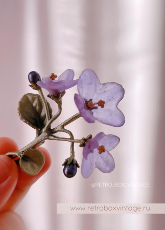 MICHAEL MICHAUD Брошь «Нежные фиалки» коллекция African violet