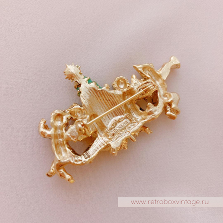 EDGAR BEREBI Брошь «Рождественские ангелы»