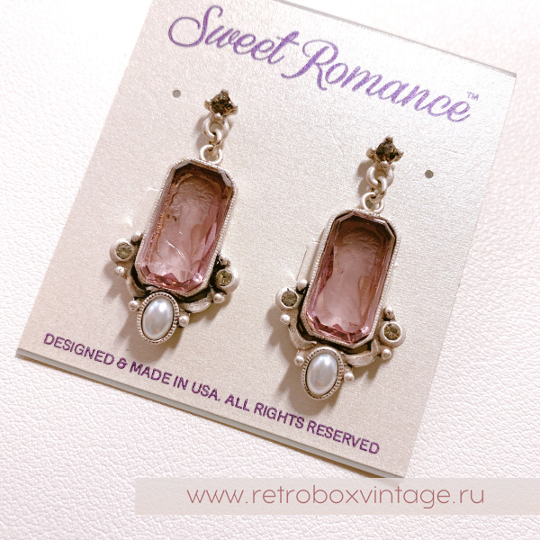 SWEET ROMANCE Серьги «Богиня с инталией и жемчужиной: аметист в серебре» SWEET ROMANCE Серьги «Богиня с инталией и жемчужиной: аметист в серебре»