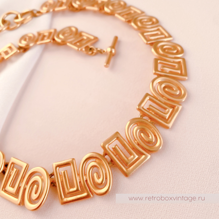 ANNE KLEIN Ожерелье "Золотые арабески"