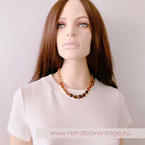 CAROLEE Ожерелье «Кристальная амбра»