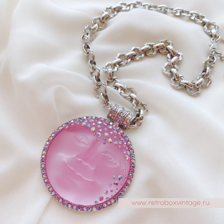 KIRKS FOLLY Ожерелье «Богиня-луна: розовая в серебре» KIRKS FOLLY Ожерелье «Богиня-луна: розовая в серебре»