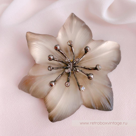 ALEXIS BITTAR Брошь «Дивный дымчатый цветок» ALEXIS BITTAR Брошь «Дивный дымчатый цветок»