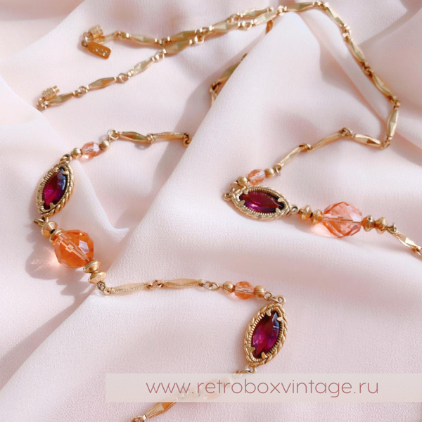 1928 JEWELRY Цепочка с безелями «Желание»